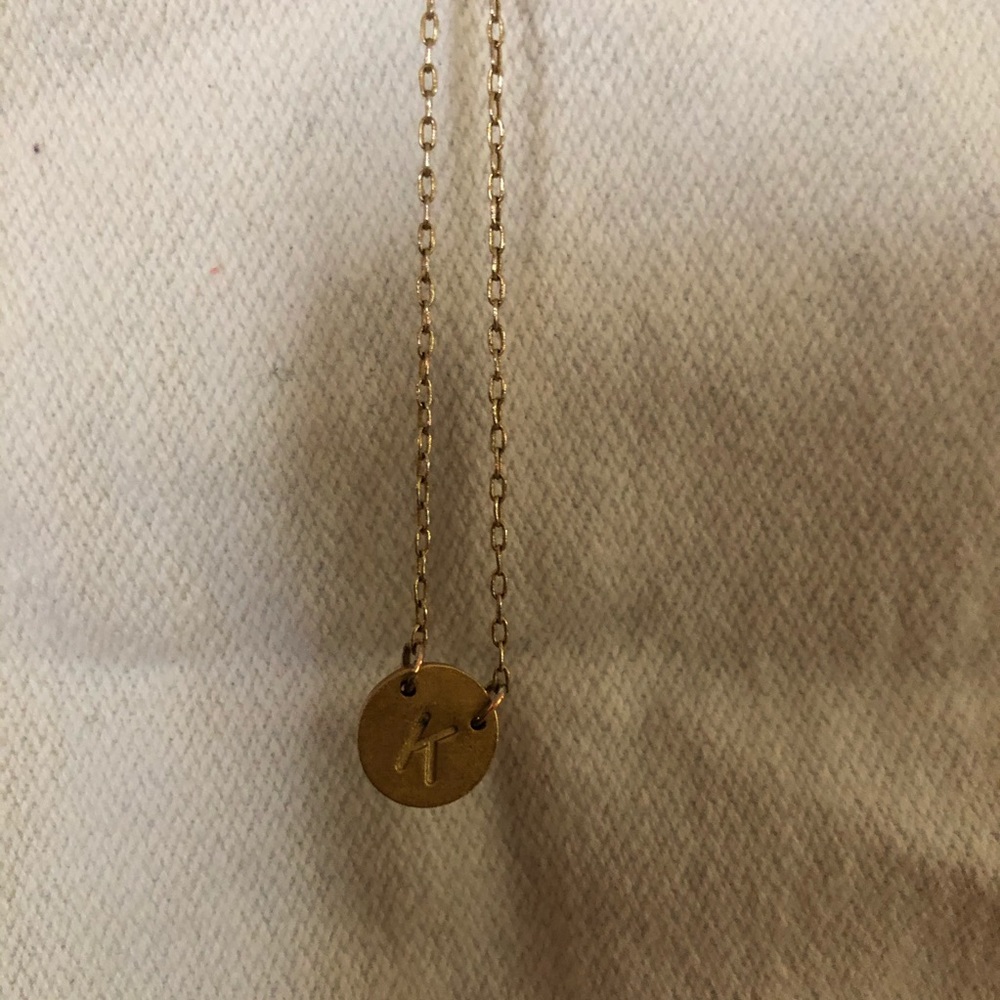 Dainty “K” Necklace